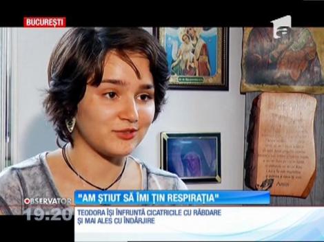 Colectiv, un an. Teodora, copilul care a refuzat să strige: ”Chiar dacă mă ardea foarte rău, am zis să nu ţip”