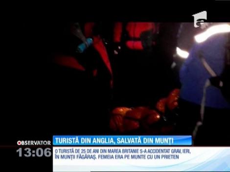 Turistă din Anglia, salvată din Munții Făgăraș