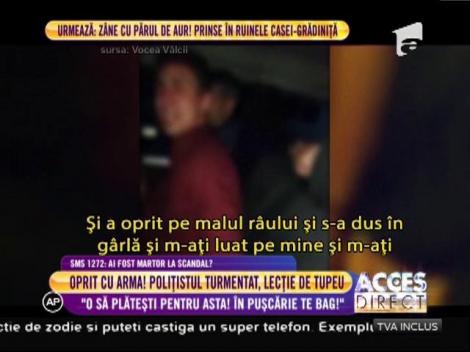 Scene incredibile pe şoselele din România! Un poliţist a fost oprit de colegii lui cu 12 focuri de armă!