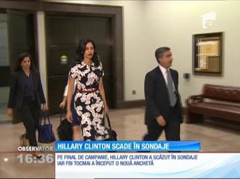 Hillary Clinton scade în sondaje