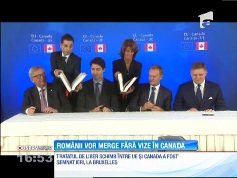 Românii vor merge fără vize în Canada