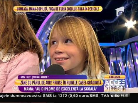 Mama celor patru surori din casa-grădiniţă: "Au diplomă de excelenţă la şcoală"