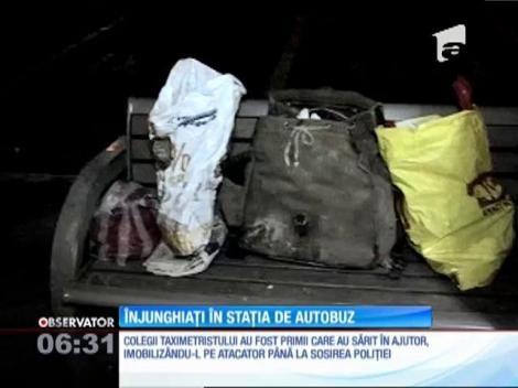 Caz șocant în Sibiu! Un om al străzii a înjunghiat două femei şi un taximetrist