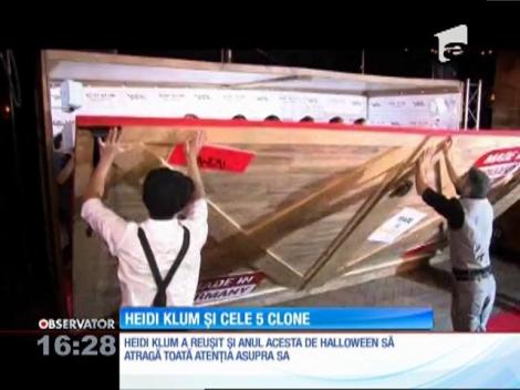 Heidi Klum şi cele cinci clone ale sale!