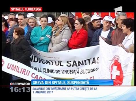 Greva din sistemul medical a fost suspendată