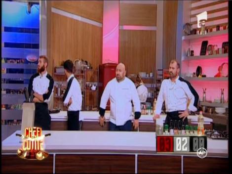 Farfuriile argintii au venit pe bandă rulantă, la propriu și la figurat: Bucurie și dans pe mese pentru echipa lui Chef Dumitrescu, care scapă de duel