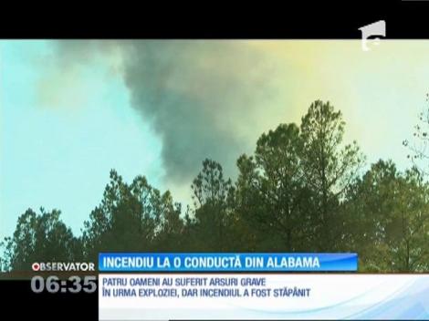 Incendiu la o conducta din Alabama