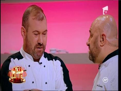 Chef Sorin Bontea, scos din sărite de cei echipa neagră, condusă de Cătălin Scărlătescu