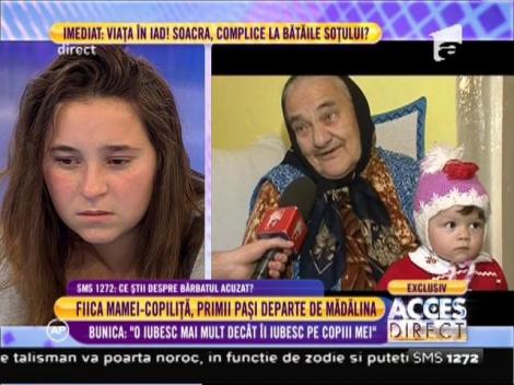 Bunica fetiţei Mădălinei: "O iubesc mai mult decât îi iubesc pe copiii mei!"