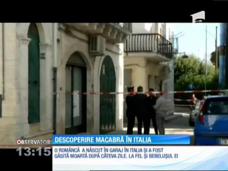 Descoperire macabră în Italia. O româncă şi bebeluşul ei nou-născut au fost găsiţi morţi într-un garaj