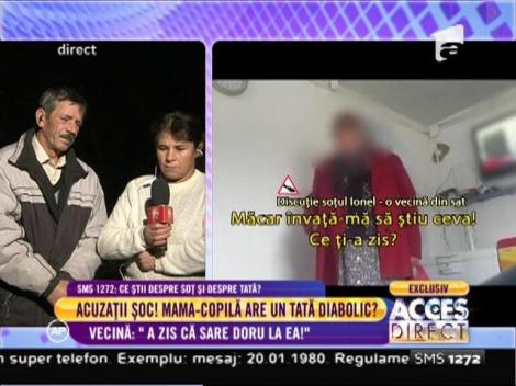 O vecină face acuzaţii şoc! Mădălina, mama-copilă, are un tată diabolic?