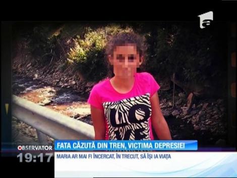 Copila de 15 ani care a căzut dintr-un tren în mers, victima depresiei