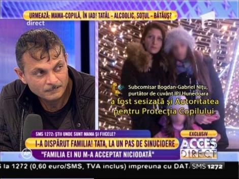 Bogdan-Gabriel Niţu, purtător de cuvânt IPJ Hunedoara: "Soţia lui Daniel Petrică nu doreşte să revină acasă din cauza comportamentului violent al acestuia"