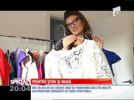 Special! Olivia Păunescu este creator vestimentar în timpul liber