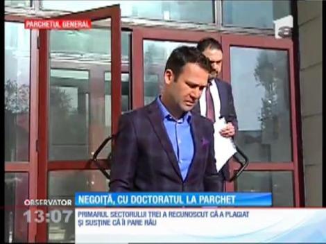 Primarul de la 3, Robert Negoiţă, chemat la Parchetul General în legătură cu teza de zece de la doctorat
