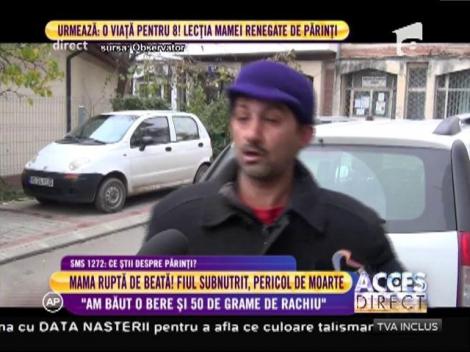 O femeie moartă de beată s-a prezentat cu copilul subnutrit la medicul de familie