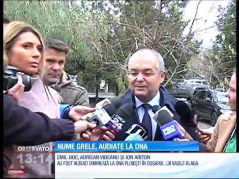 Emil Boc, Adriean Videanu şi Ion Ariton, chemaţi la DNA