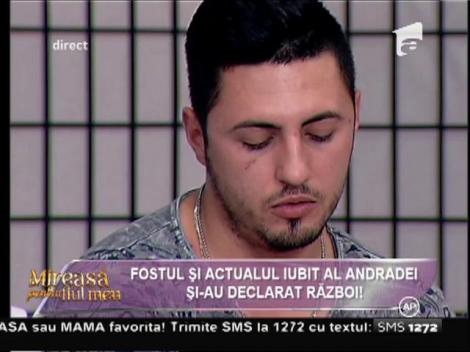 Fostul și actualul iubit al Andradei și-au declarat război: ”În pauză spune să încetinim, iar în direct mă atacă”