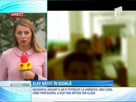 Elev bătut în școală