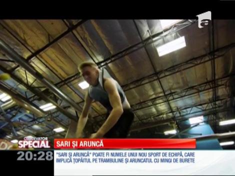 Special! "Sari și aruncă" poate fi numele unui nou sport de echipă