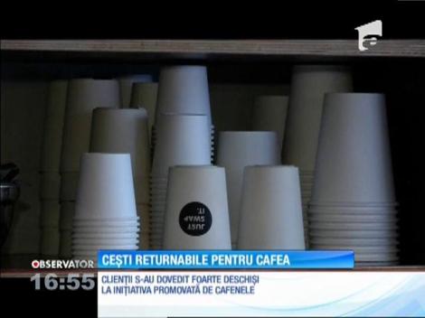 Ceşti returnabile pentru cafea