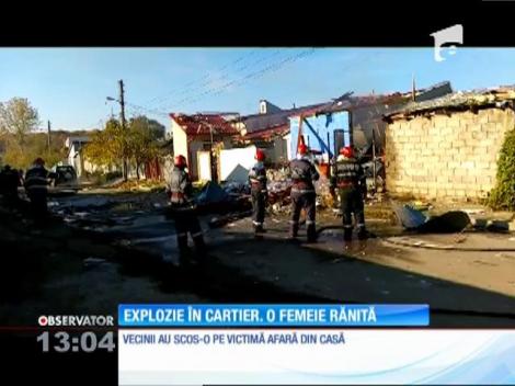 Explozie în cartier. O femeie a fost rănită