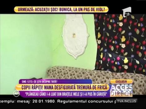 O mamă desfigurată tremură de frică! îşi acuză soţul că i-a răpit copiii!