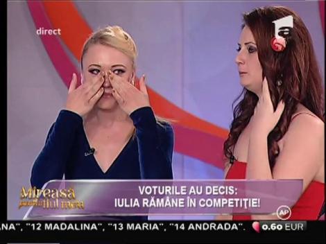 Iulia rămâne în competiţia "Mireasă pentru fiul meu!"