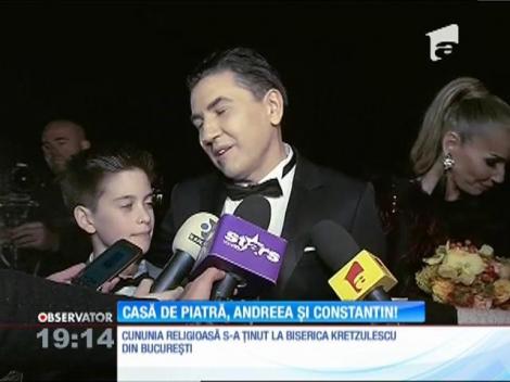 Și-au jurat credință și dragoste în fața lui Dumnezeu! Andreea Berecleanu şi Constantin Stan s-au căsătorit religios