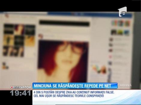 Minciuna se răspândește repede pe internet
