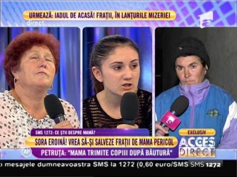 Sora eroină vrea să-și salveze frații de mama pericol: ”Sora mea de zece ani este în clasa întâi!”