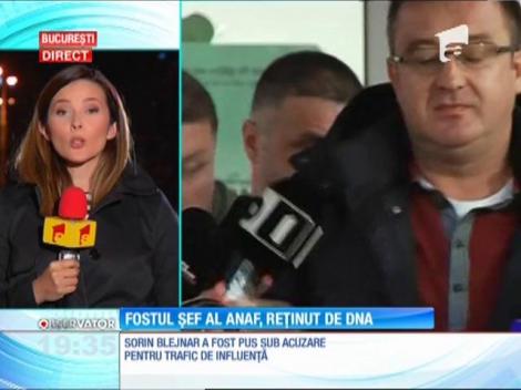 Sorin Blejnar, fostul șef al ANAF, a fost reținut de DNA