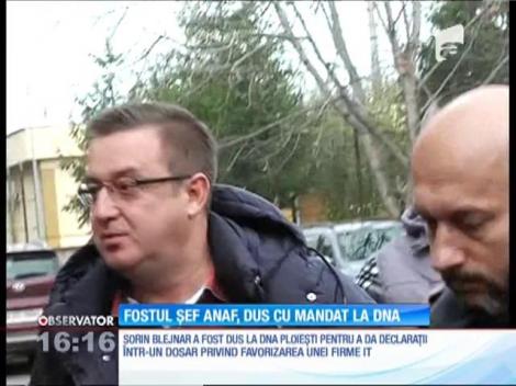 Fostul şef ANAF, Sorin Blejnar, adus cu mandat la DNA Ploieşti pentru audieri