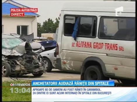 Anchetatorii au audiat toţi şoferii implicaţi în accidentul de pe Autostrada Soarelui