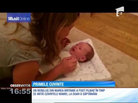 Primele cuvinte, la numai opt săptămâni