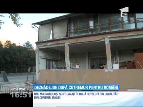 Românii care au rămas pe drumuri după cutremurul din Italia se simt discriminaţi de foştii lor vecini, dar şi de autorităţi