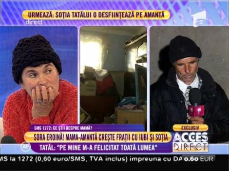 Tatăl sărac lipit care trăiește cu două femei: ”Pe mine m-a felicitat toată lumea!”