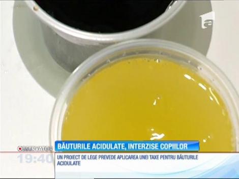 Băuturile acidulate ar putea fi interzise copiilor