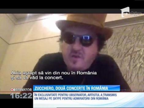 Zucchero, două concerte în România