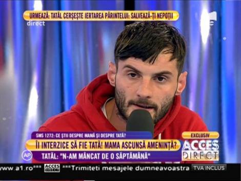 Gabriel: "Mi-a zis că o să-mi văd copilul doar când vrea ea!"