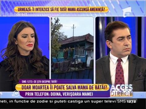 Doina, verişoara mamei lui Vasilică: "Femeia e doar piele şi os!"