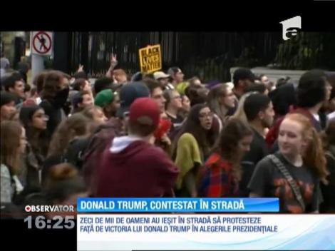 Donald Trump, contestat în stradă