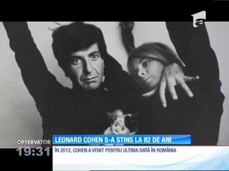 Leonard Cohen s-a stins la vârsta de 82 de ani