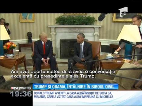 Donald Trump și Barack Obama, întâlnire în Biroul Oval