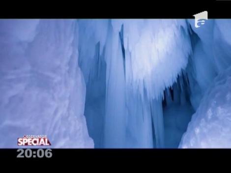 Special! Una din multele atracții turistice ale Chinei o reprezintă o peșteră înghețată