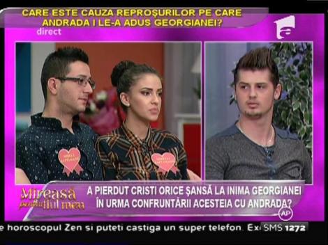Andrei pune la îndoială sinceritatea împăcării dintre Georgiana şi Andrada!