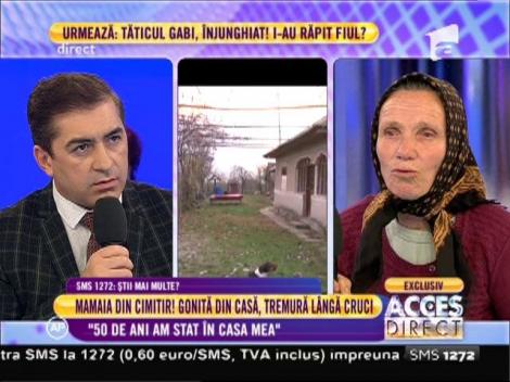 Mamaia Ecaterina Pantea: "De două săptămânii stau în cimitir"