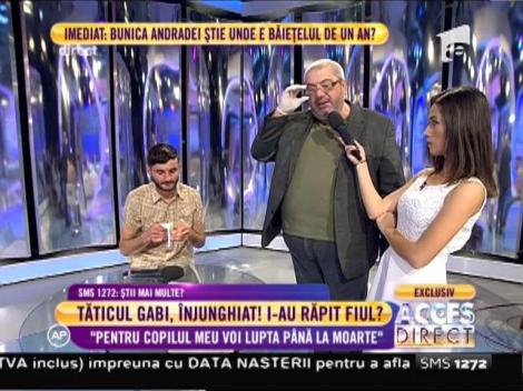 Gabriel, tatăl care își caută cu disperare copilul, face testul antidrog