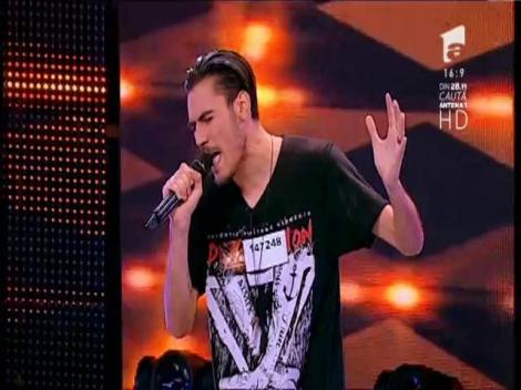 Jon Bon Jovi - "You Give Love A Bad Name". Vezi interpretarea lui Emanuel Stanca, la X Factor!