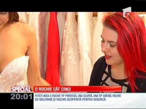 Special! A fost inventată rochia de mireasă care face cât cinci
